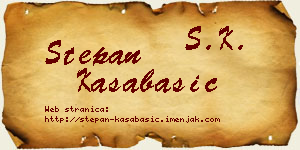 Stepan Kasabašić vizit kartica